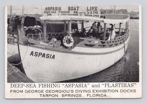 Postcard tarpon springs - tarpon,