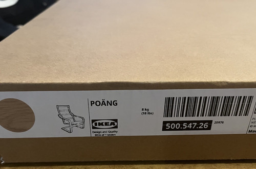 Ikea poang armchair frame oak - ikea,