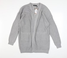 Boohoo Women Grey Chunky Knit