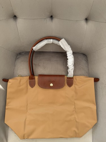 Size tote bag brown - l,
