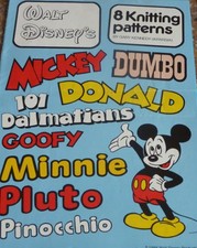 Gary Kennedy Intarsia Knitting Pattern Booklet Walt Disney's Carton Characters