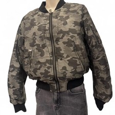 Topshop Camo Bomber Jacket –