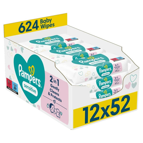 Pampers sensitive baby wipes - baby,