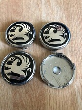Vauxhall Hub Caps Alloy Wheel Centre Cap Set of 4 Zafira Corsa 60mm Black