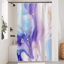 Purple Shower Curtain, Modern