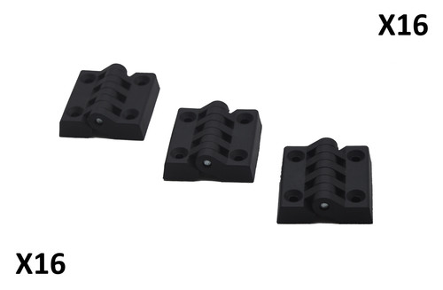 Nylon black plastic hinge - x,