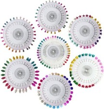 Pearl Hijab Scarf Pins Safety Pin Wheel Craft Tailor Sewing Hat