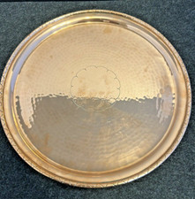 Large Round Arts And Crafts LRI Borrowdale Copper Charger Plate