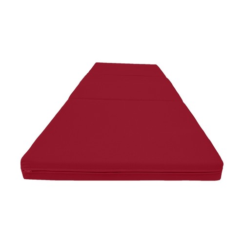 Red trifold foam bed - trifold,