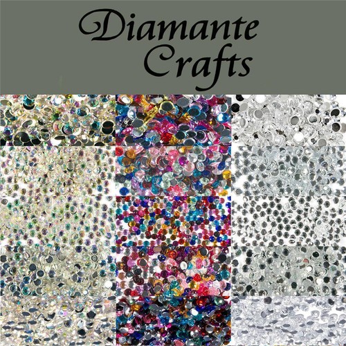 1000 rhinestone diamante flat - 1000,