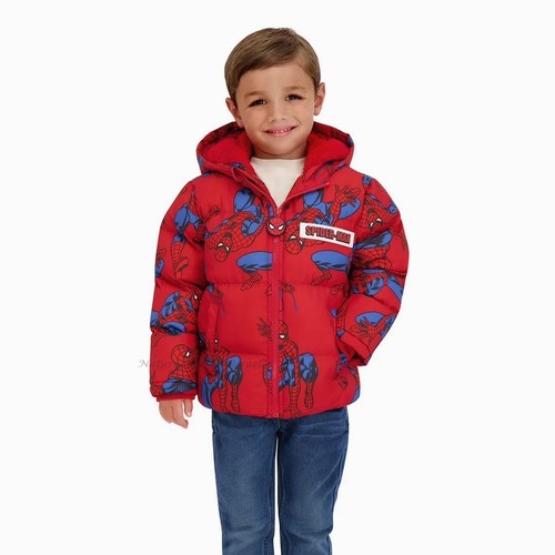 Spiderman boys puffer jacket - spiderman,