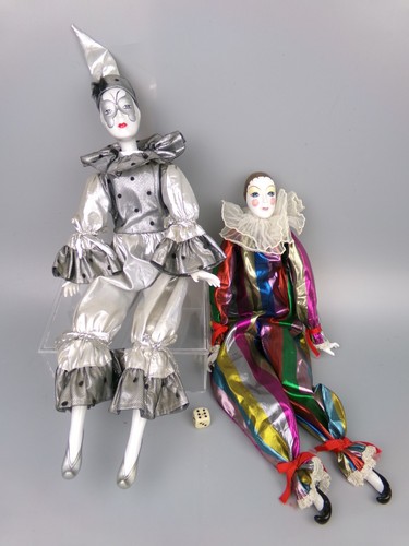 Venetian pierrot clown dolls - venetian,