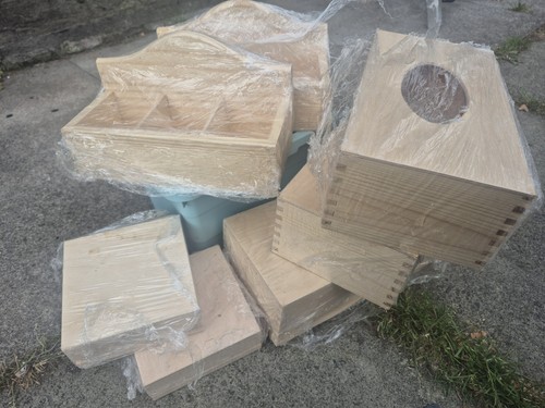 Bundle unfinished wooden craft - bundle,