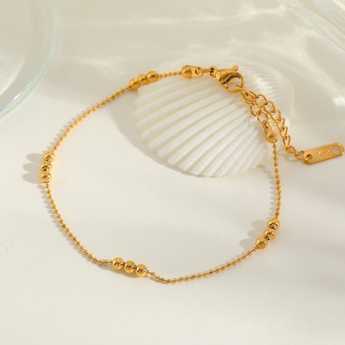 18ct gold plated beaded ball - 18ct,