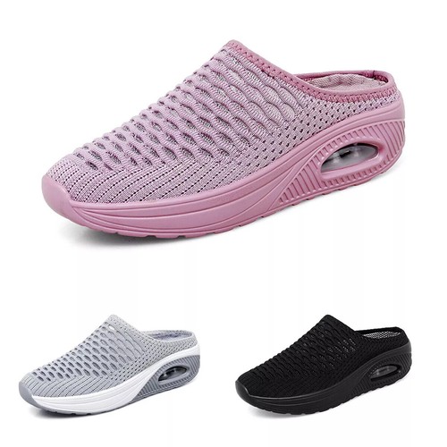 Womens lady slip trainers - on,