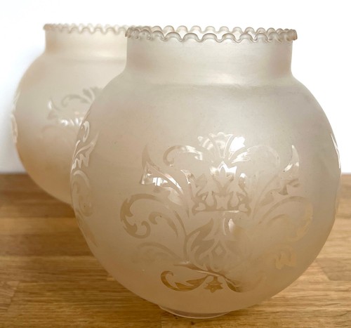 Vintage smoked glass - 2x,