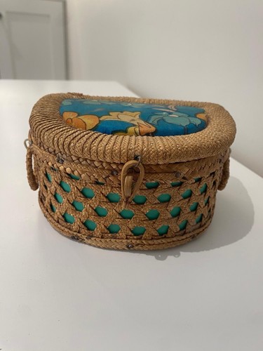 Vintage 1960s wicker sewing - 1960s,