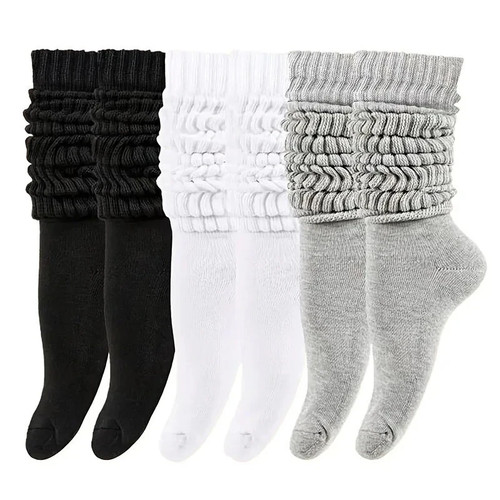 3pairs ladies slouch socks - ladies,