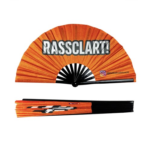 Large folding hand fan - large,