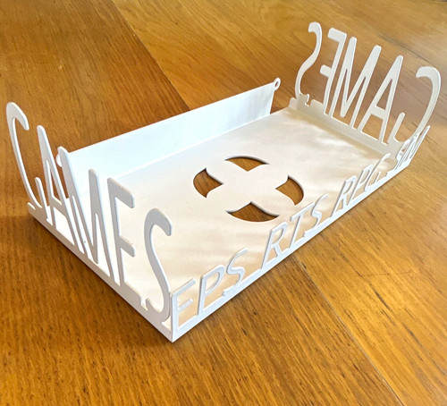 White metal freestanding - white,