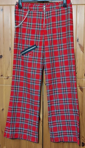Tartan punk trousers yrs - tartan,