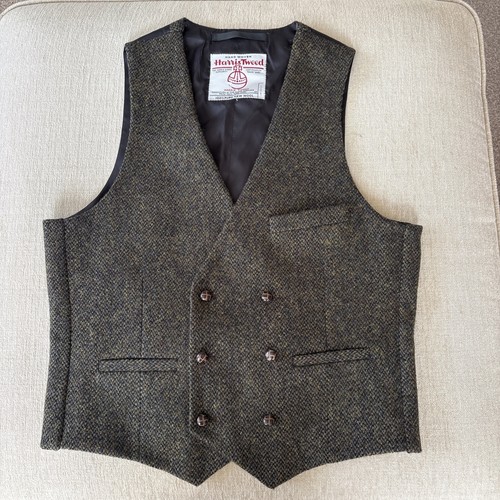Harris tweed topman olive navy - harris,