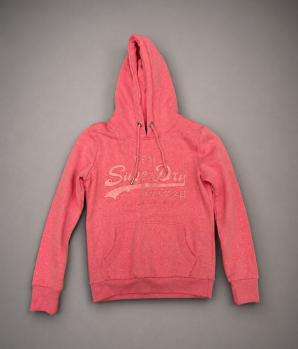 Pink woman superdry hoodie - pink,