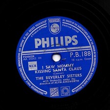 BEVERLEY SISTERS  XMAS 78  I SAW MOMMY KISSING SANTA CLAUS  UK PHILIPS PB 188 E-