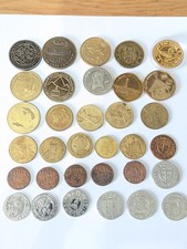 Selection of Polish Tokens Coins Medals Commemorative Coins