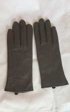 NEW Totes Isotoner Women 100% Leather Gloves Brown Small