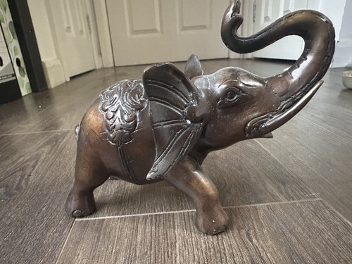 Bronze covered elephant cold - elephant,