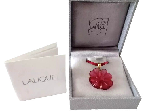 Lalique stunning flower red - lalique,