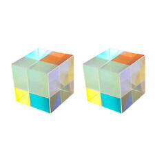2X X-cube Dichroic Cube Magic Prism Cube Rainbow Color Prism Cubes Optical Glass