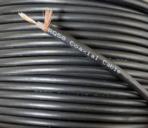 100m black rg58 ohm - 100m,