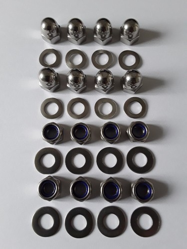 Lambretta wheel nut - kit, ss