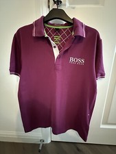 PURPLE HUGO BOSS POLO SHIRT