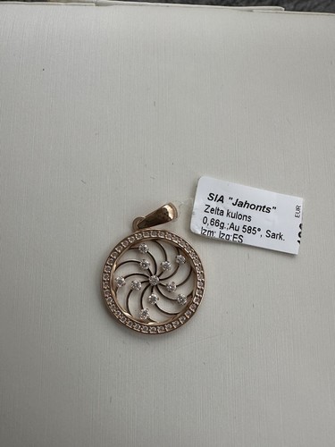 Russian gold pendant - russian,