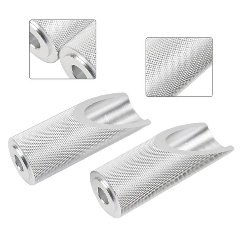 Silver motorcycle footpegs - silver,