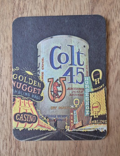 Vintage colt beer mat - vintage,
