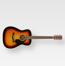 Fender CC-60S Acoustic Guitar, 3-Tone Sunburst, Walnut
