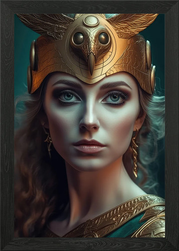 Athena framed wall art poster - athena,