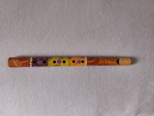 Hand painted bamboo flute - hand,