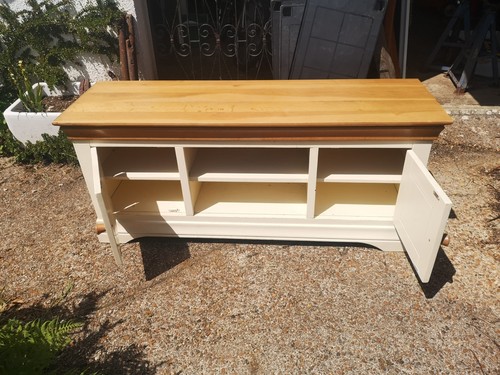 Solid oak and cream - and, .
