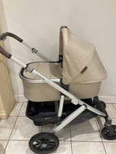 Uppa Baby Vista 2 - beige pram, pushchair and footmuff (used good condition)