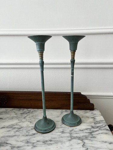 Tall metal candlesticks - tall,
