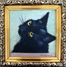 Original Oil Painting Black