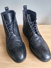 DEICHMANN BLACK LEATHER BROGUE