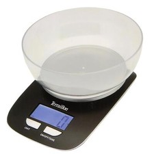 Kitchen Scale With Bowl Digital Display Add & Weigh Tare Terraillon Max 5kg