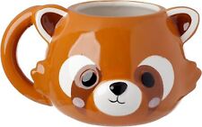 RED PANDA HEAD ADORAMALS 3D COFFEE MUG CUP NEW IN GIFT BOX PUK