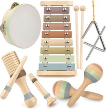 Stoie's Wooden Kids Musical Instruments for Babies and Toddlers 1-9 years old, 